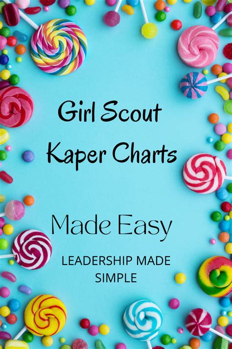 Girl Scout Kaper Chart Ideas Girl Scout Kaper Charts How To Make A