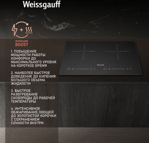 Индукционная варочная панель Weissgauff: купить по доступной цене