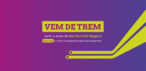 Programação especial para o show do Red Hot Chili Peppers SuperVia