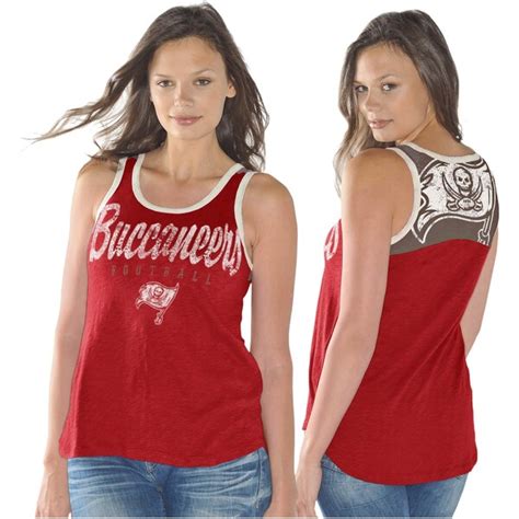 Tampa Bay Buccaneers Ladies National Title Tank Top - Red/Pewter ...