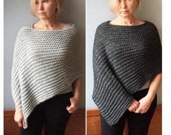 Hand Knitted Poncho Braided Cape Sweater Fall Cabled Poncho Avant