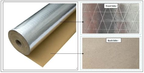 Thermal Insulation Kraft Paper Roll Aluminum Foil Kraft Paper View