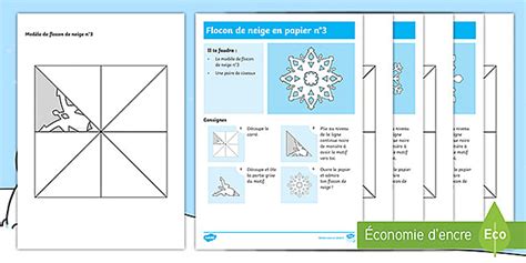 Modèles de flocons de neige en papier profesor hizo