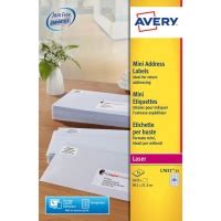 Avery L Mini Multipurpose Labels Sheets Labels Per Sheet