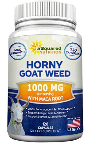 Horny Goat Weed Extract With Maca Root Natural Libido Booster