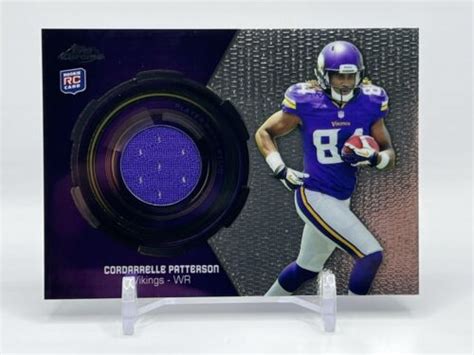 Topps Chrome Rookie Relics Cordarrelle Patterson Rr Cp Rc Jersey