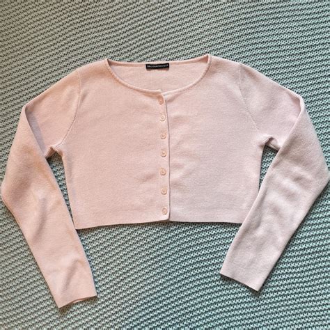 Brandy Melville Women S Pink Cardigan Depop