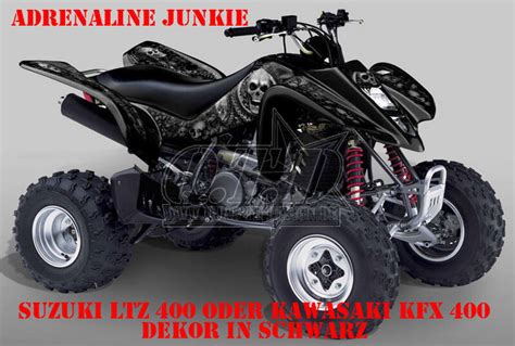 Invision Dekor Graphic Kit Atv Kawasaki Kfx Decals Adrenaline