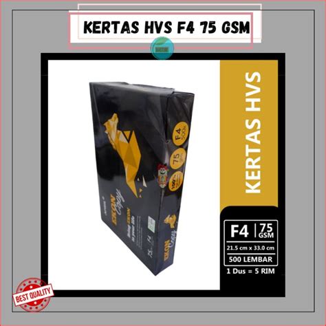 Kertas Hvs F4 A4 75 Gsm Kertas Hvs Ekon Copy Per 200 Lembar Ecer