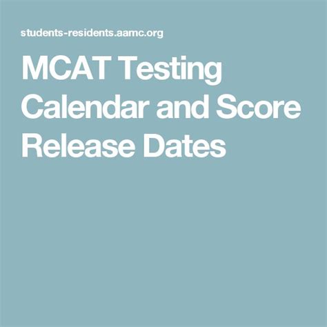 U.S. MCAT® Calendar, Scheduling Deadlines, and Score Release Dates | Mcat, Release date, Dating