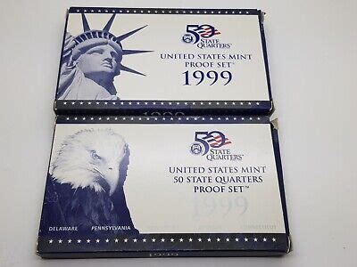 Sets Of Us Mint State Quarters Proof Set W Box Coa Ebay