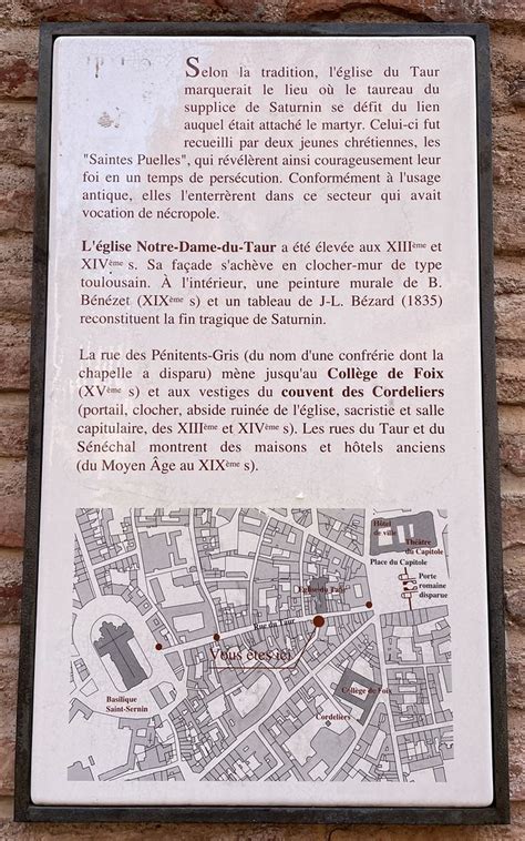 Église Notre Dame du Taur Marker Toulouse France Flickr