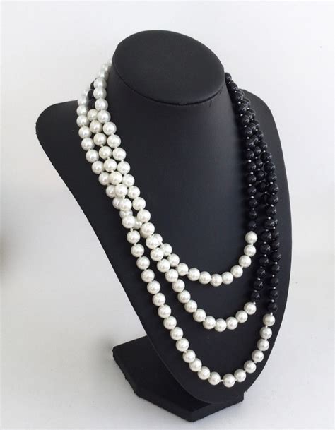 Knotted Pearl Necklace Vintage Jewellery Extra Long Etsy