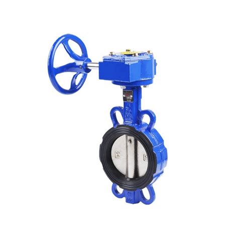 Wafer Butterfly Valve With Worm Gear D X Watersvalve