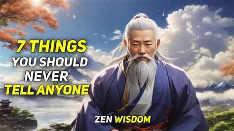 Things You Should Always Keep Private A Zen Master Story Youtube