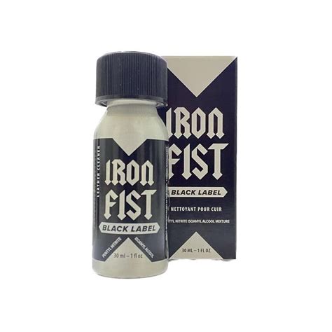 Poppers Iron Fist Xl Leather Cleaner Black Label Ml