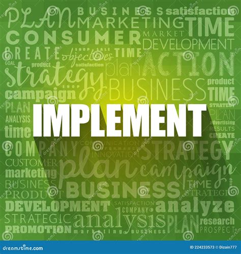 Implement Word Cloud Collage Stock Photography | CartoonDealer.com ...