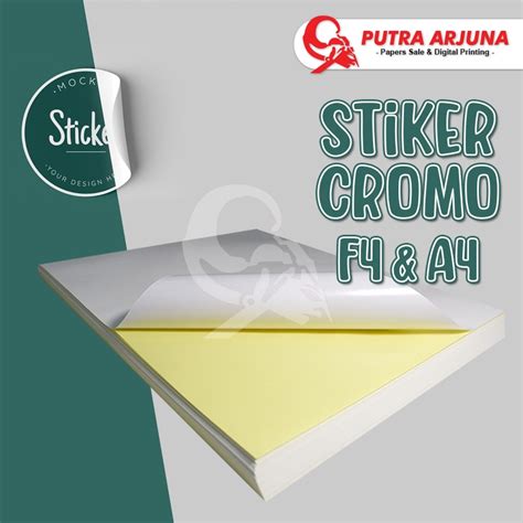 Jual Stiker Cromo Glossy F4 Folio A4 Shopee Indonesia