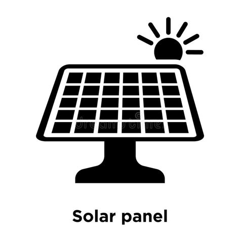 Vettore Dell Icona Del Pannello Solare Isolato Su Fondo Bianco Conce