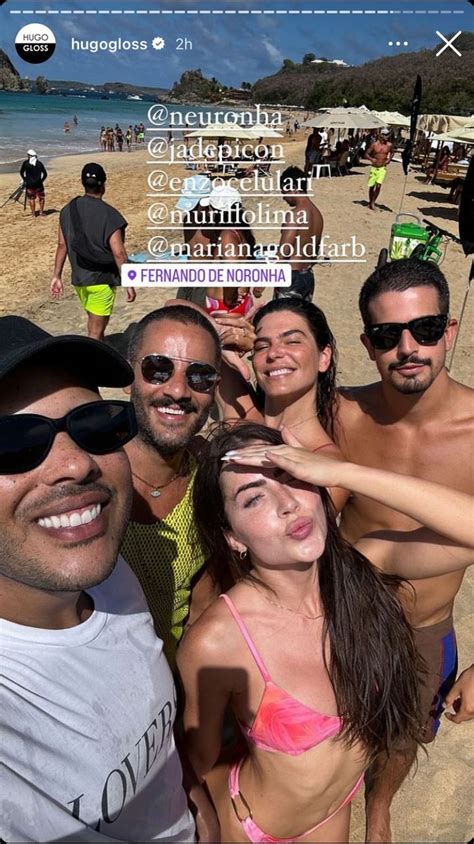 Jade Picon Mariana Goldfarb E Enzo Celulari Se Encontram Na Praia Em