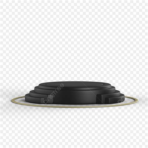 Stage Podium D Images Hd D Black Podium Stage With Ring For Product