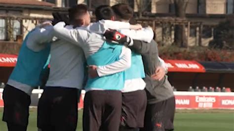 Allenamento Milan Che Esultanza Per Il Gol In Partitella VIDEO