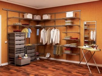 Мебель для гардеробной комнаты (55 фото): металлические шкафы для одежды