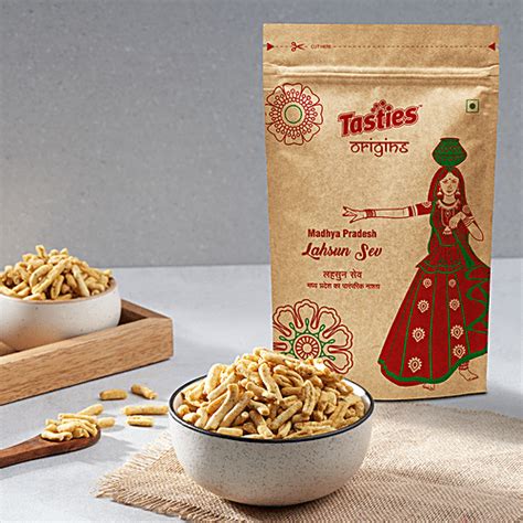 Buy Tasties Origins Garlic Lahsun Sev Online At Best Price Of Rs 65