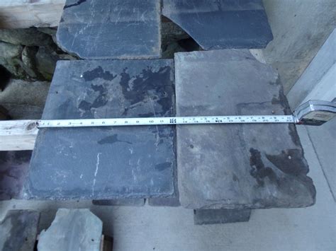 Vintage Box Of Roof Slate For Repurpose