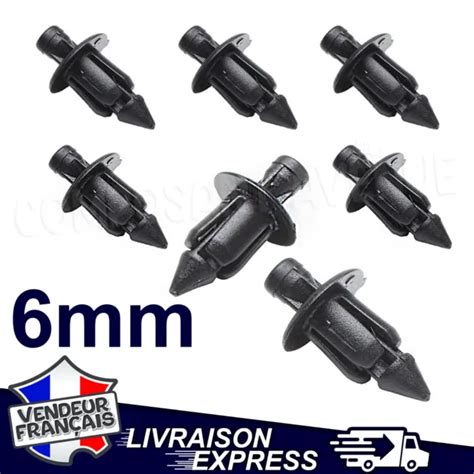 LOT DE 10 Rivet Fixation Clips Plastique Garniture Carénage Moto Honda