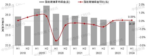 2024上半年中国商业地产租金指数研究报告 行业资讯 行业动态 行业动态 市场 中指云