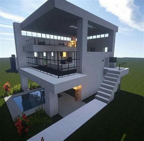 Como Construir Una Casa Moderna En Minecraft Paso A Paso