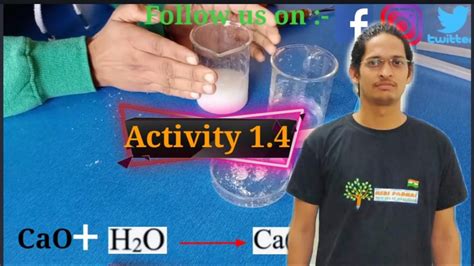 Class 10th Ncert Activity 14 Combination Reaction Of Calcium