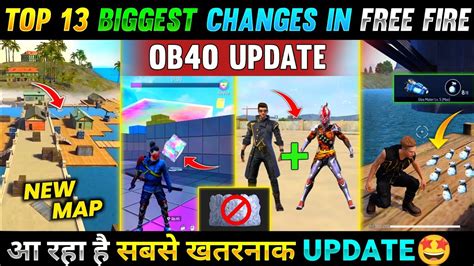 Top Biggest Changes In Free Fire Ob Update Ob New Update