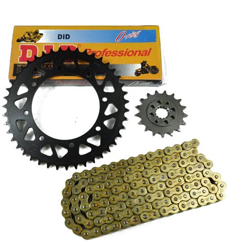 Lopor Motorcycle O Ring Chain Set T Front Rear Sprocket For