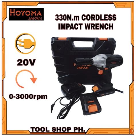 HOYOMA JAPAN 20V HIGH QUALITY CORDLESS IMPACT WRENCH UP TO 330NM 2