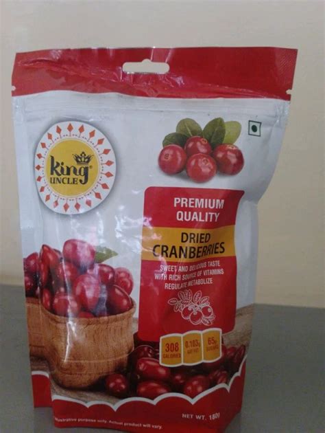 Gm Dried Cranberries Packaging Type Packet At Rs Pack In Ghaziabad