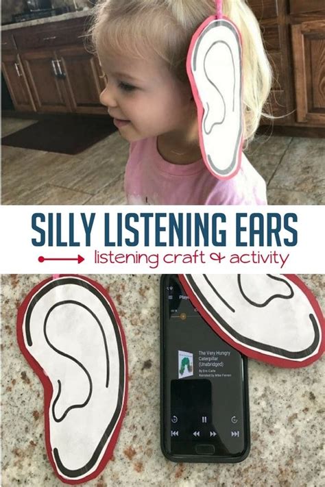 Silly Listening Ears Craft For Audible Stories Listening Activities