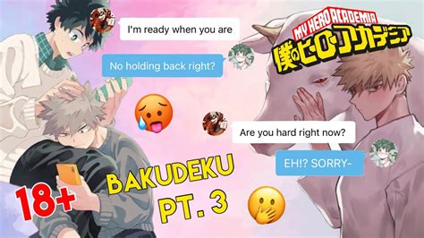 Deku Staying At Bakugos Pt3 🧡💚 Bakudeku Dekubaku 👀 Mha Texting