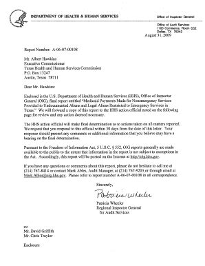 Fillable Online Oig Hhs Direct Reply To HHS Action Official Fax Email