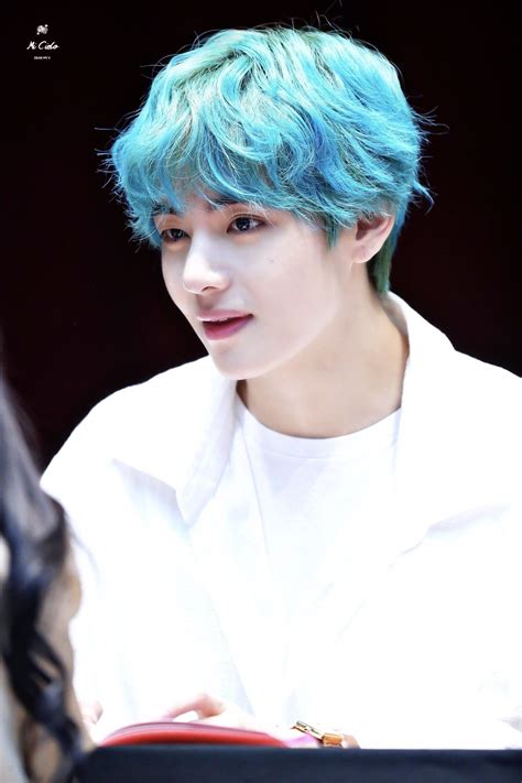 BTS V Blue Hair Wallpapers - Wallpaper Cave