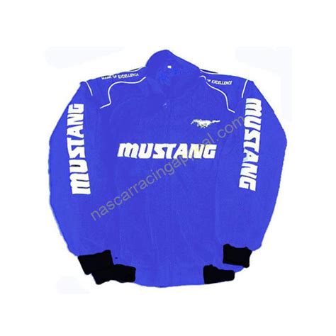 Ford Mustang Racing Jacket Royal Blue Nascar Jacket Nascar Racing Appeal