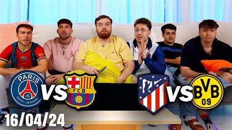 BARÇA vs PSGDORTMUND vs ATLETINOCHE DE CHAMPIONS ÉPICA YouTube