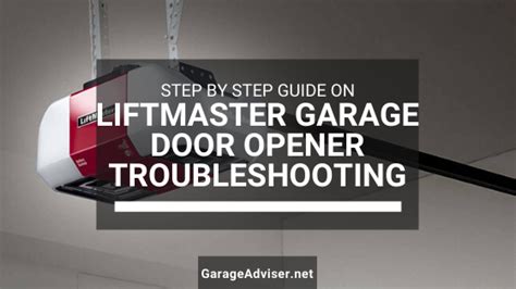 Liftmaster Professional Garage Door Opener Troubleshooting - My Bios