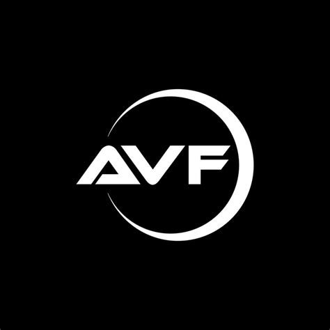 AVF letter logo design in illustration. Vector logo, calligraphy ...