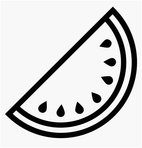 Icon Free Download Png Black And White Watermelons Transparent Png