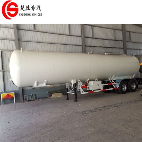 2 Axles 3 Axles LPG Tank Trailer 45m3 50m3 LPG Tanker Trailer China