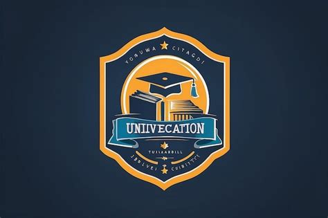 Premium Photo University Education Logo Design Vector Template