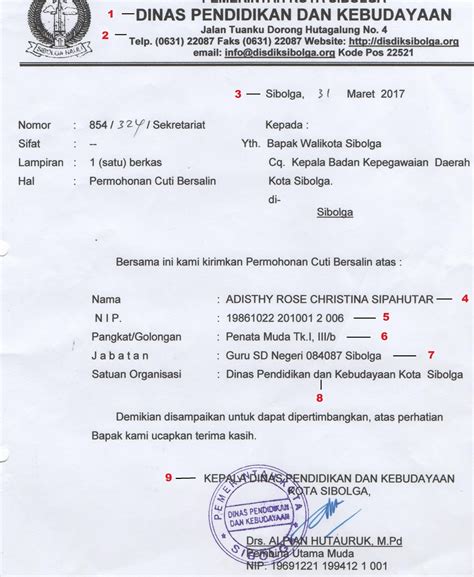 Contoh Surat Permohonan Cuti Asn Cuti Besar Pns Syarat Dan Ketentuan