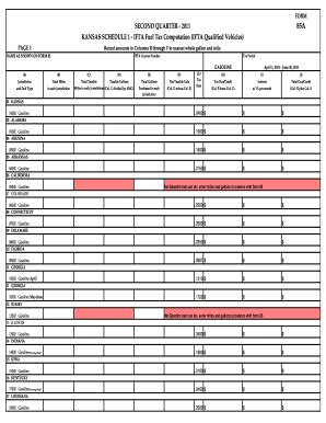 Fillable Online Ksrevenue Kansas Schedule Ifta Fuel Tax Computation